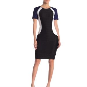 Focus By Shani Colorblock Ottoman Sheath Dress